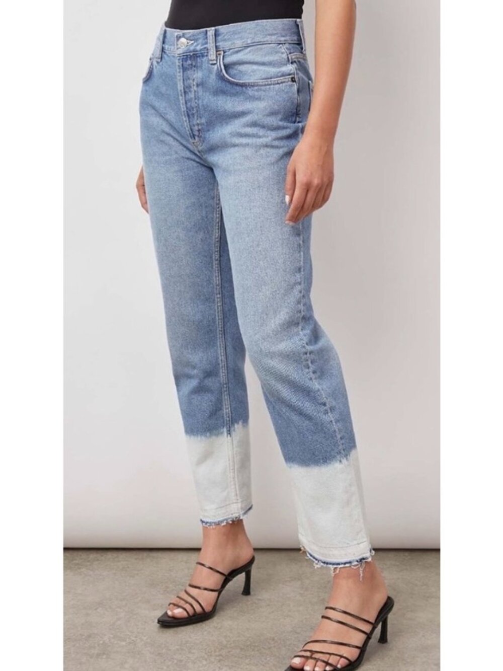 Rails Atwater Jeans Size 27 Blue Slouchy Straight Leg Two Tone West Coast Clean‎